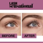 Maybelline New York Lash Sensational Washable Mascara, Blackest Black, (Packaging May Vary) 0.32 Fl Oz (Pack of 1) , K1714600 - Image 3