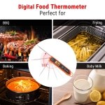 ThermoPro Waterproof Digital Instant Read Meat Thermometer Kitchen Cooking Food Thermometer with Backlight Steak Oil Fry Candy Thermometer - Image 2
